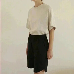 Magpie Goose | “Yenisei” Long Black Shorts